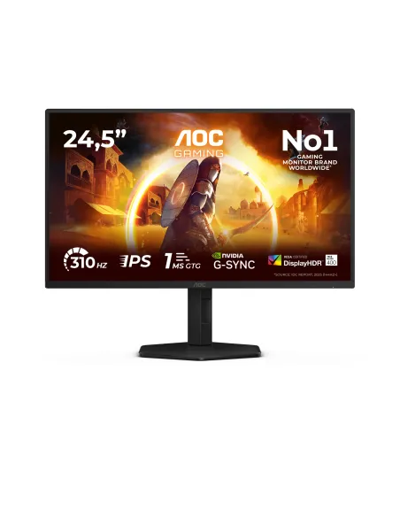 AOC G4 25G4SXU Monitor PC 62,2 cm (24.5") 1920 x 1080 Pixel Full HD LED Nero, Grigio