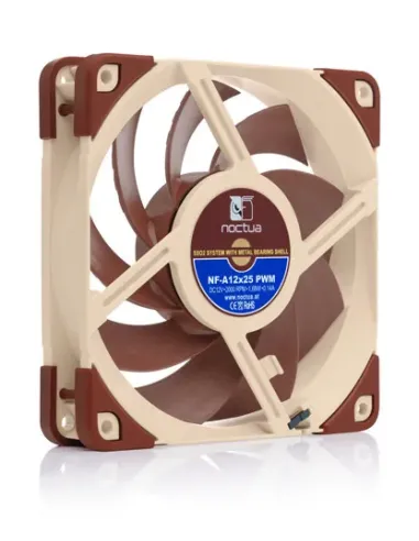 Noctua NF-A12X25 PWM sistema di raffreddamento per computer Case per computer Ventilatore 12 cm Marrone