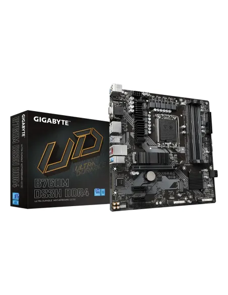 GIGABYTE B760M DS3H DDR4 Scheda Madre - Supporta CPU Intel Core di 14a Generazione, VRM Digitale 6+2+1 Fasi, fino a 5333MHz