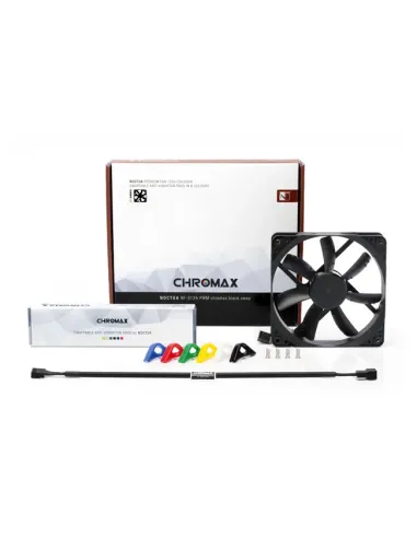 Noctua NF-S12A PWM chromax.black.swap Case per computer Ventilatore 12 cm Nero 1 pz