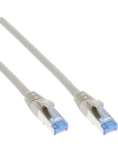 InLine Cavo patch Lan, S FTP(PiMf), Cat.6a, 500MHz, CU, halogenf., grigio, 1m