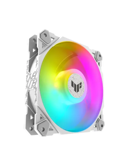 ASUS TUF GAMING TF120 ARGB WHITE EDITION Case per computer Raffreddatore d'aria 12 cm Bianco 1 pz
