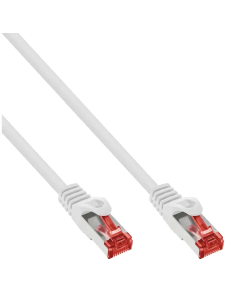 InLine Cavo patch Lan, S FTP (PiMf), Cat.6, 250 MHz, PVC, CU, bianco, 2m