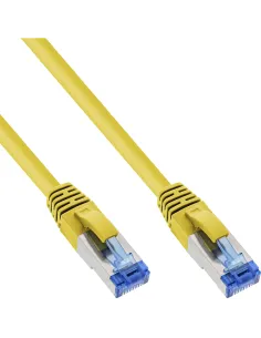 InLine Cavo patch Lan, S FTP(PiMf), Cat.6a, 500MHz, CU, halogenf., giallo, 5m