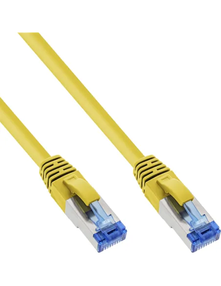 InLine Cavo patch Lan, S FTP(PiMf), Cat.6a, 500MHz, CU, halogenf., giallo, 5m
