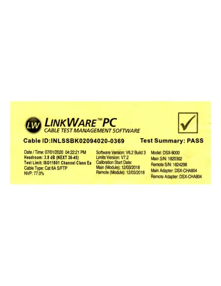 InLine Cavo patch Lan, S FTP(PiMf), Cat.6a, 500MHz, CU, halogenf., giallo, 5m