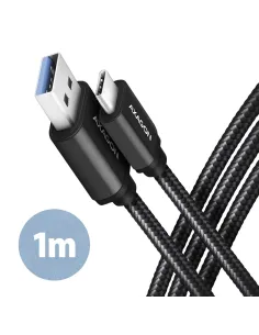 Axagon BUCM3-AM10AB cavo USB USB 3.2 Gen 1 (3.1 Gen 1) 1 m USB C USB A 5 Gbit s Nero