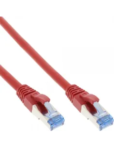 InLine Cavo patch Lan, S FTP(PiMf), Cat.6a, 500MHz, CU, alogenf., rosso, 2m