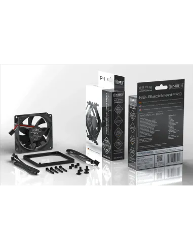 Blacknoise P-1 sistema di raffreddamento per computer Case per computer Ventilatore 8 cm Nero 1 pz