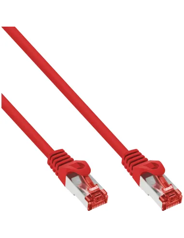 InLine Cavo patch Lan, S FTP (PiMf), Cat.6, 250 MHz, PVC, CU, rosso, 5m