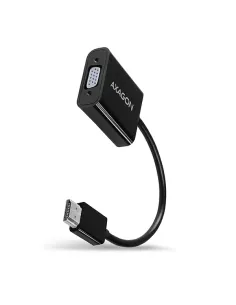 Axagon RVH-VGAN cavo e adattatore video 0,15 m HDMI tipo A (Standard) VGA (D-Sub) Nero 2