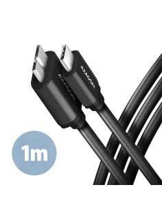 Axagon BUMM3-CM10AB cavo USB USB 3.2 Gen 1 (3.1 Gen 1) 1 m Micro-USB B USB C 5 Gbit s Nero