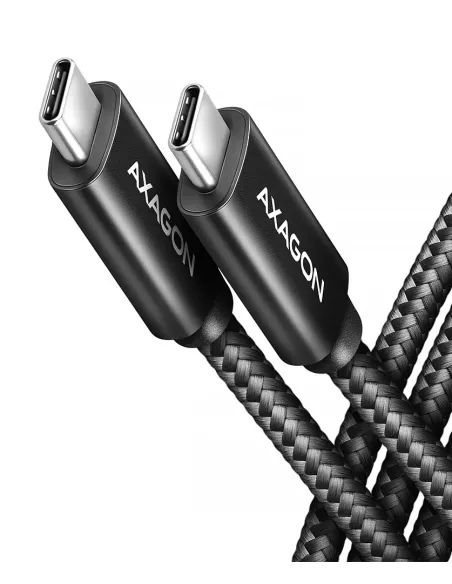 Axagon BUCM4X-CM10AB cavo USB USB4 Gen 3x2 1 m USB C 40 Gbit s 240 W Nero