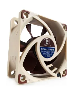 Noctua NF-A6x25 PWM Case per computer Ventilatore 6 cm Beige, Marrone 2