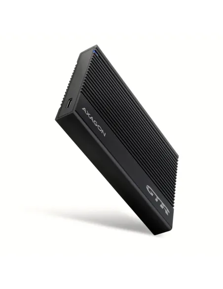 Axagon EE25-GTR USB-C 3.2 Gen 2 - SATA 6G 2.5\" externes Festplattengehäuse geriffelt Box esterno HDD SSD Nero 2.5"