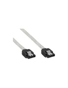 InLine Cavo SATA III 6Gb s, rotondo, trasparente, chiusura a scatto, 0,5m