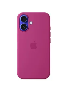 Apple Custodia MagSafe in silicone per iPhone 16 - Fucsia
