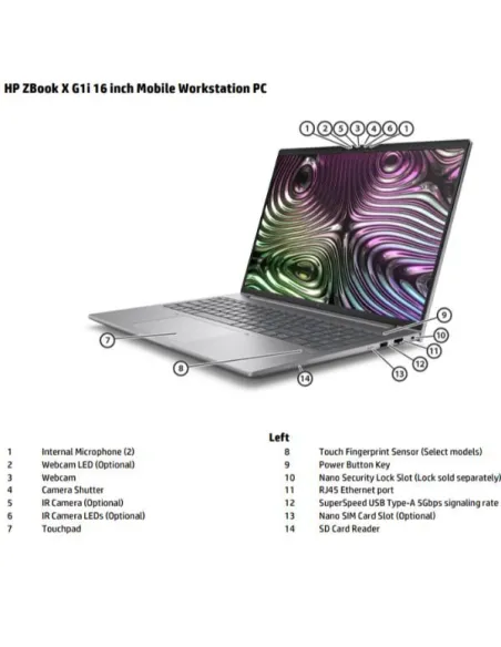 HP ZBXG1I16 U9 285H 16 32GB/1TB