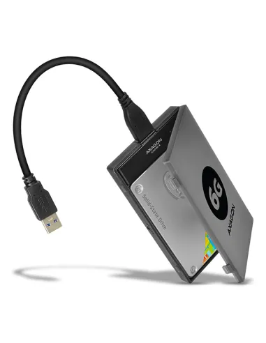 AXAGON ADSA-1S6 SLIMPort6 Adapter, USB 3.0, 2,5" SSD/HDD, SATA 6G - mit Case