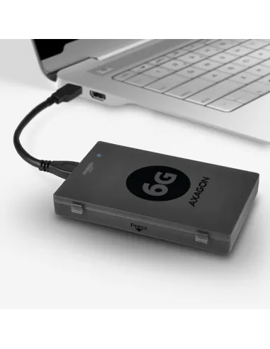 AXAGON ADSA-1S6 SLIMPort6 Adapter, USB 3.0, 2,5" SSD/HDD, SATA 6G - mit Case
