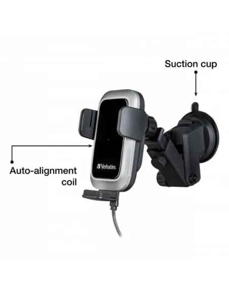 Verbatim FWC-03 Pro Qi Fast Wireless Autoladegerät retail Nero