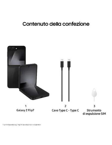 Samsung SM-F761B Z Flip 7 FE 8+128GB 3.4"/6.7" 5G Black EU
