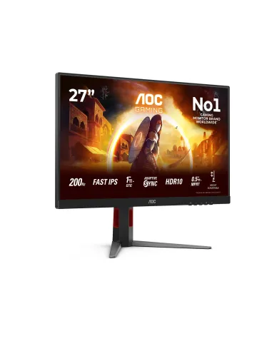 AOC G4 27G4HA Monitor PC 68,6 cm (27") 1920 x 1080 Pixel Full HD LED Nero, Rosso