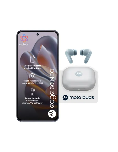 Motorola edge Pack 2x1 60 Neo 8 256 Grisaille + Moto Buds