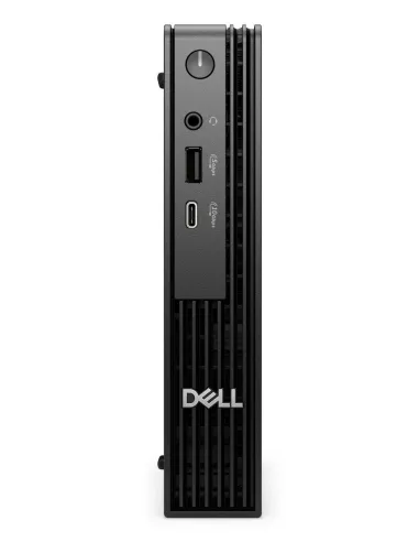 Mini PC DELL Pro Micro QCM1250 con Intel Core Ultra 7, 16 GB di RAM e 512 GB SSD, ideale per spazi di lavoro ridotti.