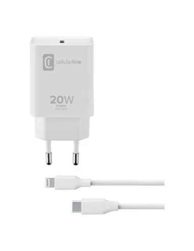 Caricabatterie Cellular Line ACHIPHKITC2LMFI20W CHARGER KIT 20W Power