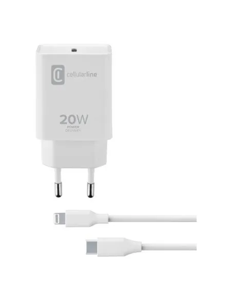 Caricabatterie Cellular Line ACHIPHKITC2LMFI20W CHARGER KIT 20W Power
