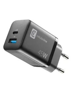 Caricabatterie Cellular Line ACHUSBGAN2PD45WK MULTIPOWER MICRO 45W GaN