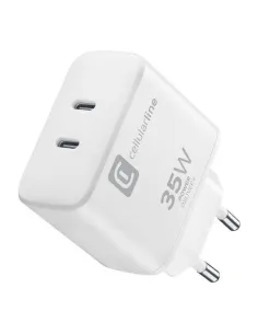 Caricabatterie Cellular Line ACHIPHUSB2PD35WW DUAL CHARGER 35W Power D