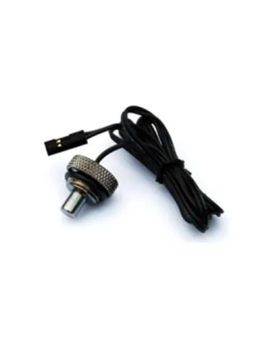 Bitspower Verschlussstopfen mit Temperatur Sensor G1/4 Zoll IG - 90 cm, schwarz glänzend