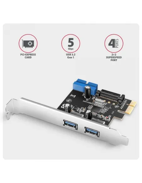 Axagon PCEU-232RS scheda di interfaccia e adattatore Interno USB 3.2