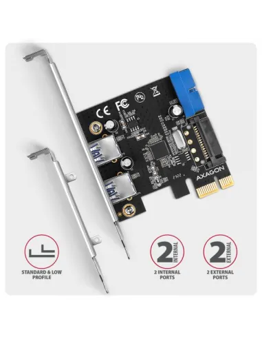 Axagon PCEU-232RS scheda di interfaccia e adattatore Interno USB 3.2