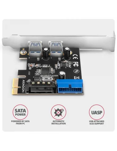Axagon PCEU-232RS scheda di interfaccia e adattatore Interno USB 3.2