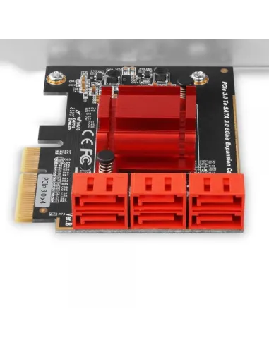 Axagon PCES-SA6 scheda di interfaccia e adattatore Interno SATA