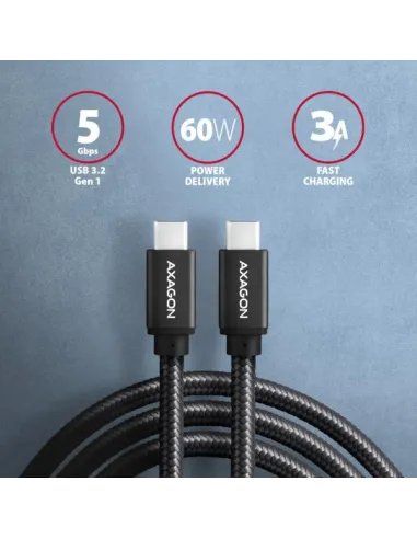 Axagon BUCM3-CM15AB cavo USB USB 3.2 Gen 1 (3.1 Gen 1) 1,5 m USB C 5