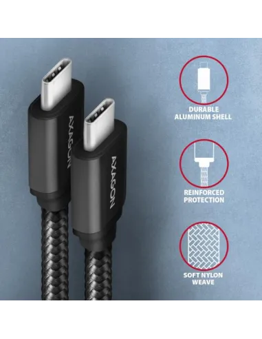 Axagon BUCM3-CM15AB cavo USB USB 3.2 Gen 1 (3.1 Gen 1) 1,5 m USB C 5