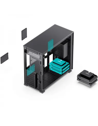 Jonsbo D41 Screen ATX Case, Tempered Glass - black