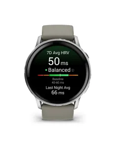Garmin Venu 4 3,56 cm (1.4") AMOLED 45 mm Digitale 454 x 454 Pixel Touch screen Argento Wi-Fi GPS (satellitare) 2