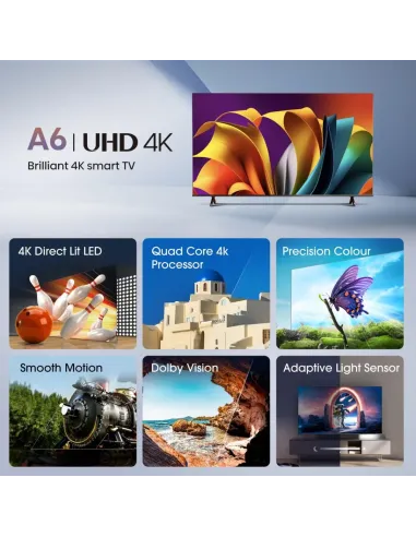 Hisense Smart TV 43" 4K 43A6N