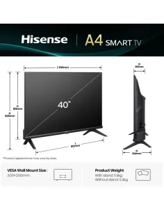 Hisense Smart TV 40" Full HD 40A4Q 2