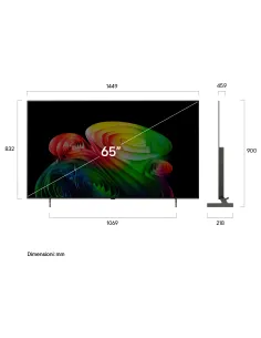 LG OLED AI 65'' Serie B6E OLED65B6ELC, 4K, Nero perfetto, Dolby Vision, Processore α8 Gen3, 120Hz, G-Sync, SMART TV 2026 2