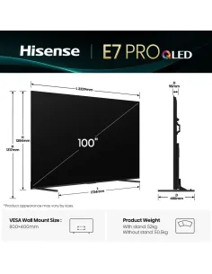 Hisense Smart TV QLED 100" 4K 100E7Q PRO 2