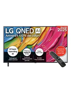 LG QNED AI 55QNED80A6A TV Serie QNED80 55'' 4K, α7 Gen8, HDR10, 20W, 3 HDMI con Game Optimizer, Smart TV WebOS 25