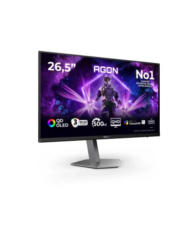 AOC AGON PRO AG276QKD2 Monitor PC 67,3 cm (26.5") 2560 x 1440 Pixel Quad HD QD-OLED Nero, Grigio