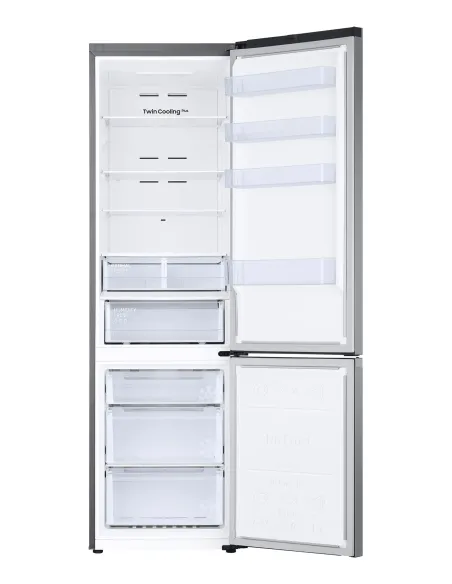 Samsung RB38T607BS9 frigorifero Combinato EcoFlex Libera installazione con congelatore 2m 387 L Classe B, Inox