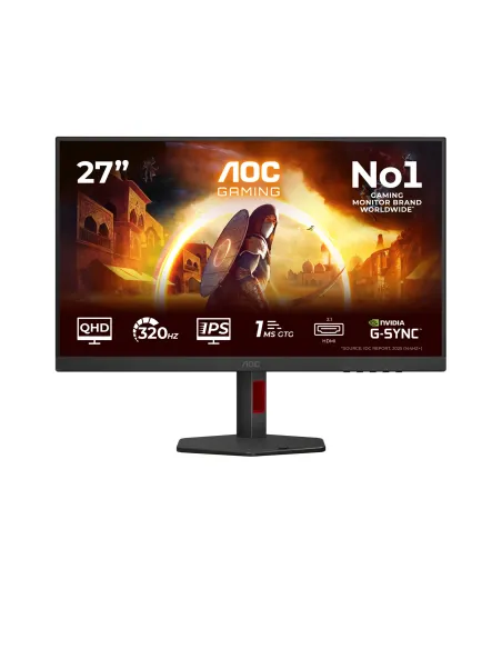 AOC G4 Q27G4SRU Monitor PC 68,6 cm (27") 2560 x 1440 Pixel Quad HD LED Nero, Rosso